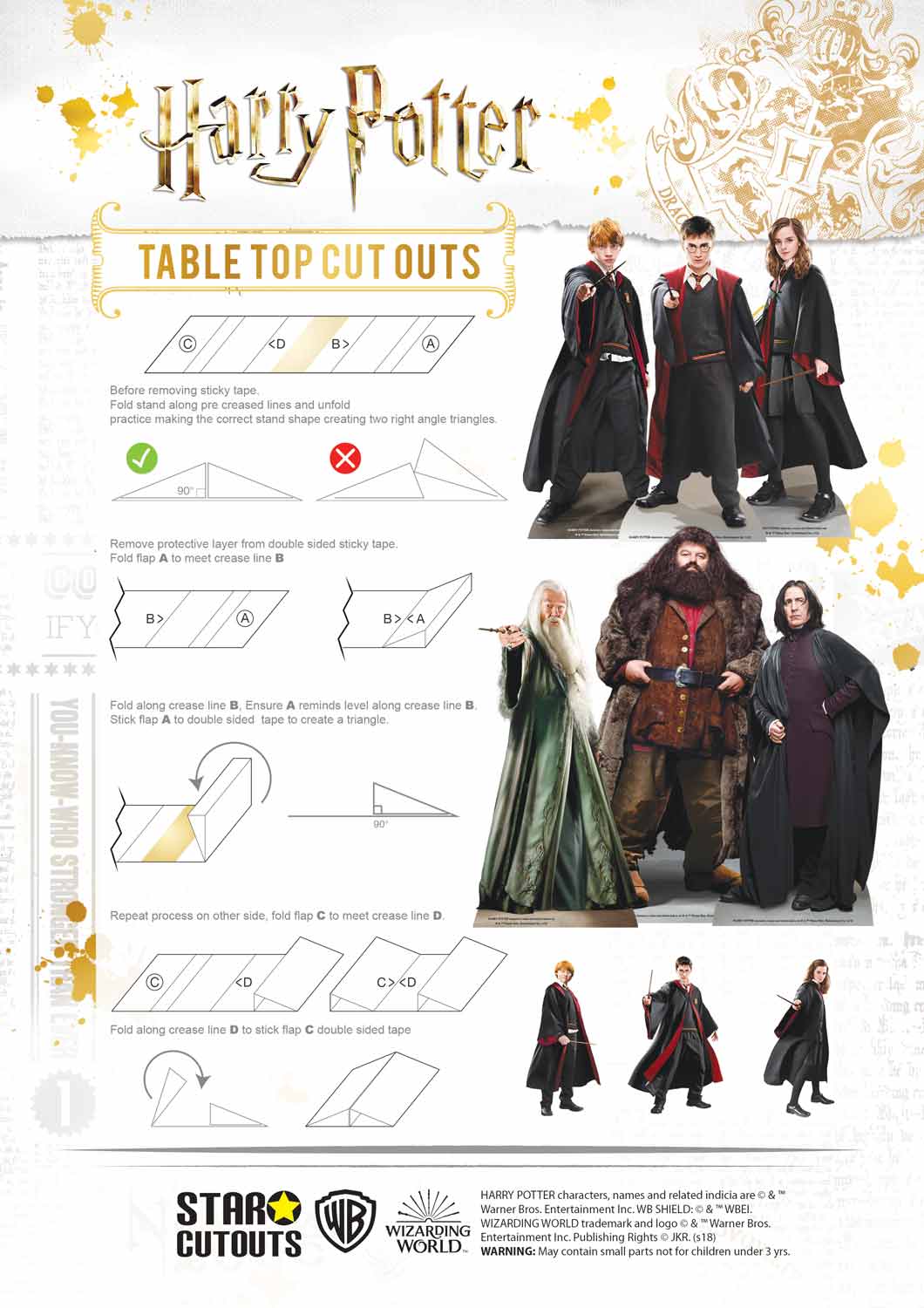 TT008 Wizarding World of Harry Potter Table Toppers Pack