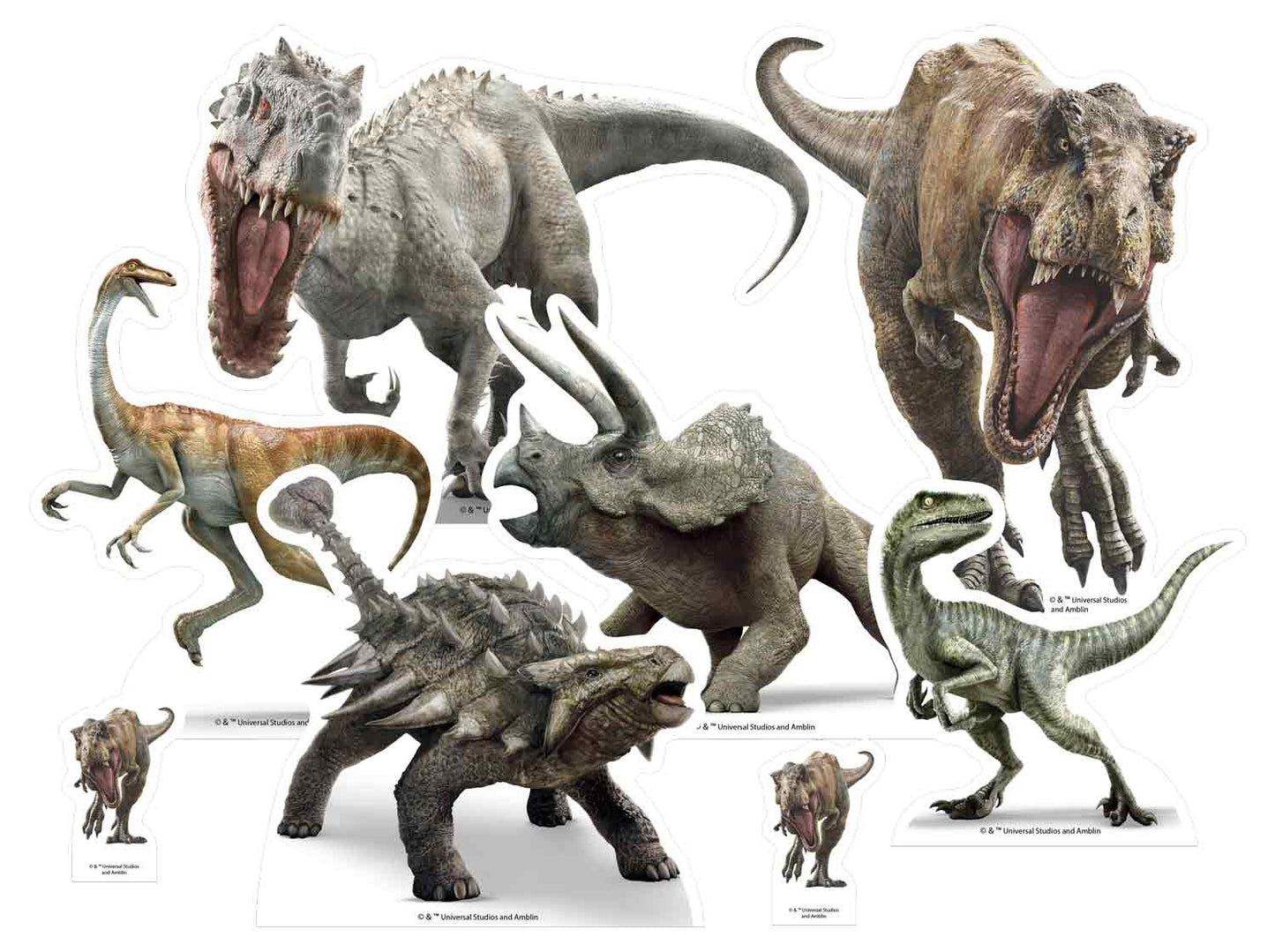 TT009 Jurassic World Dino's Table Topper Pack (8 cut-outs)