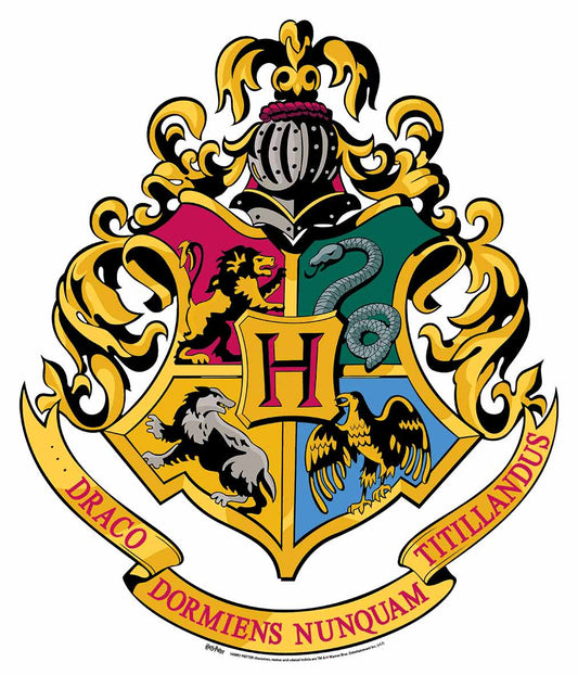 WA047 Hogwarts Crest Wall Cut Out HARRY POTTER WIZARDING WORLD Height 61cm