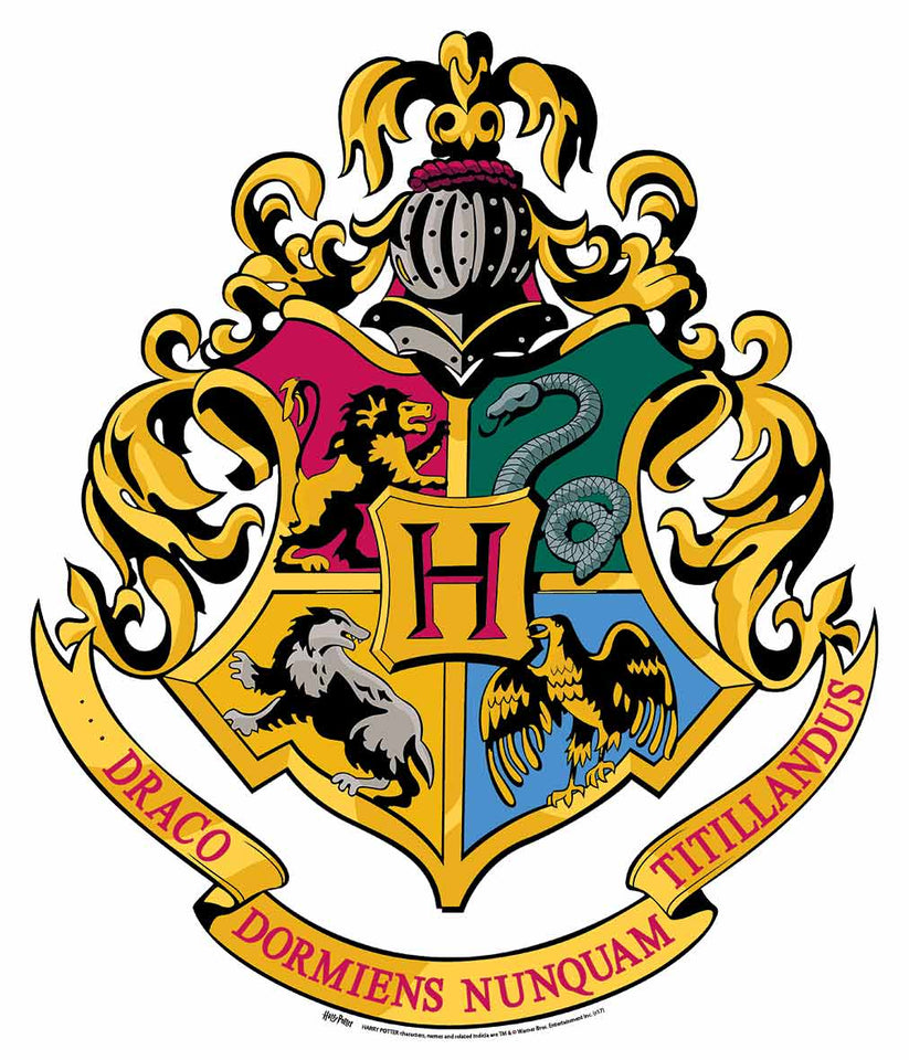WA047 Hogwarts Crest Wall Cut Out HARRY POTTER WIZARDING WORLD Height