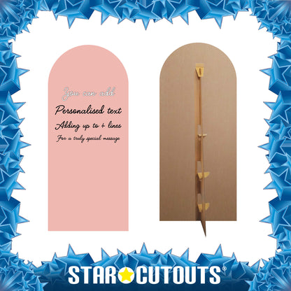 XQ001 Dusky Pink Sailboard Cardboard Cut Out Height 185cm Width 80cm