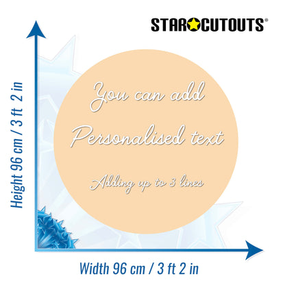 Custard Cream Circle Signs Personalise Choose Size and Material