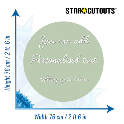 Sage Green Circle Signs Personalise Choose Size and Material