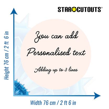 Warm White Circle Signs Personalise Choose Size and Material