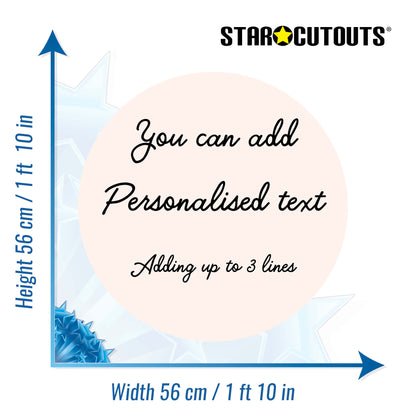 Warm White Circle Signs Personalise Choose Size and Material