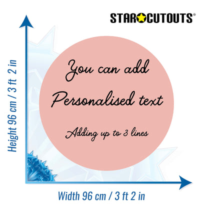 XQ015-x-l-001 Large Correx Circle - Dusky Pink Height 96 cm Width 96 cm