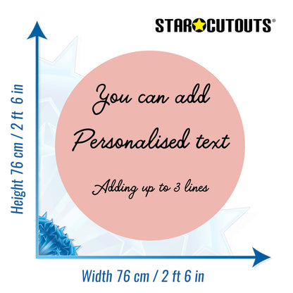 XQ015-x-m-001 Medium Correx Circle - Dusky Pink Height 76 cm Width 76 cm