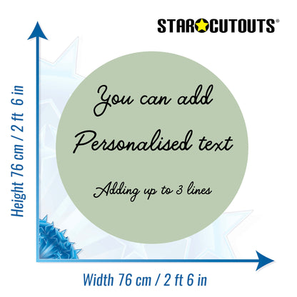 XQ015-x-m-004 Medium Correx Circle - Sage Green Height 76 cm Width 76 cm