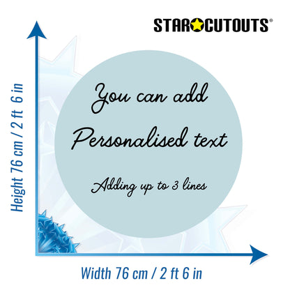 XQ015-x-m-005 Medium Correx Circle - Duck Egg Height 76 cm Width 76 cm