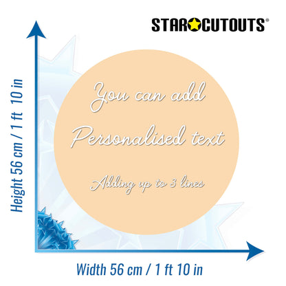 XQ015-x-m-003 Medium Correx Circle - Custard Cream Height 76 cm Width 76 cm