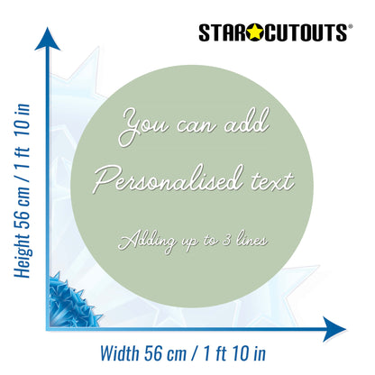 XQ015-x-s-004 Small Correx Circle - Sage Green Height 56 cm Width 56 cm