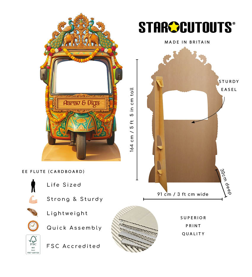 XQ017 Auto Rickshaw Personalised Number Plate Weddings & Occasions