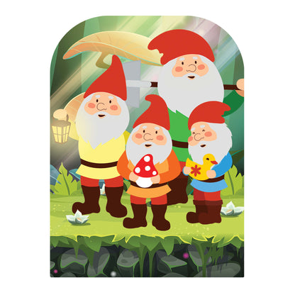 SC1069 The Spirit of the Garden Gnomes Child Stand-in Cardboard Cut Out Height 131cm