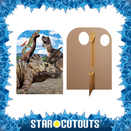 SC1095 Triceratops Dinosaur Child Stand-in Cardboard Cut Out Height 131cm