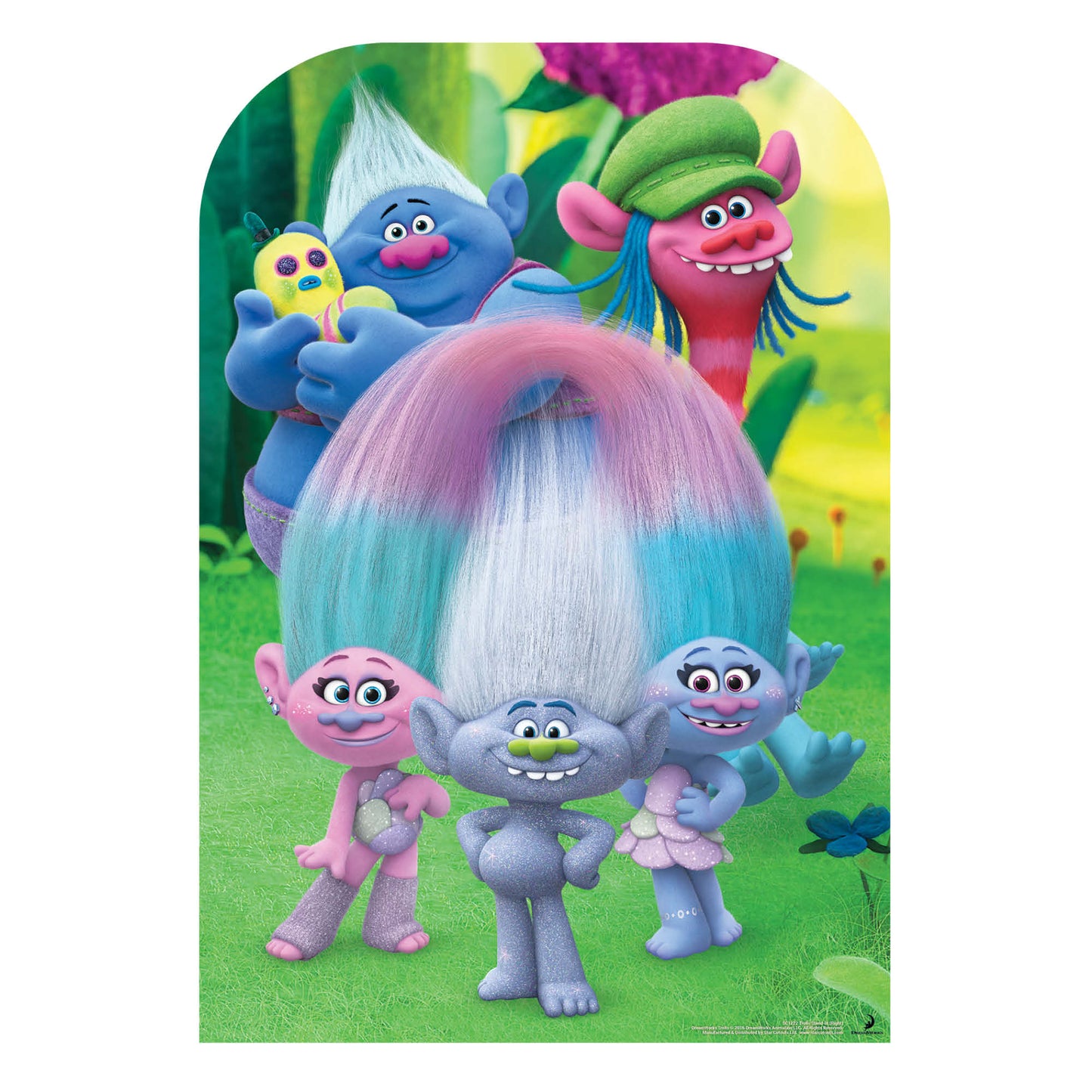 SC1222 Trolls Stand-In (Can't Stop the Feeling Right) Cardboard Cut Out Height 136cm