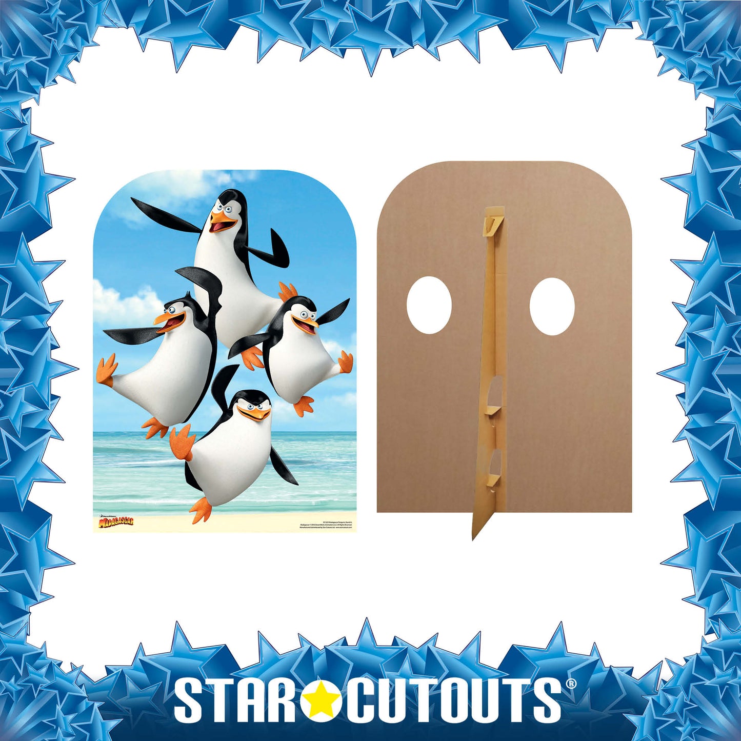 SC1223 Madagascar Penguins Only Stand-In Cardboard Cut Out Height 130cm