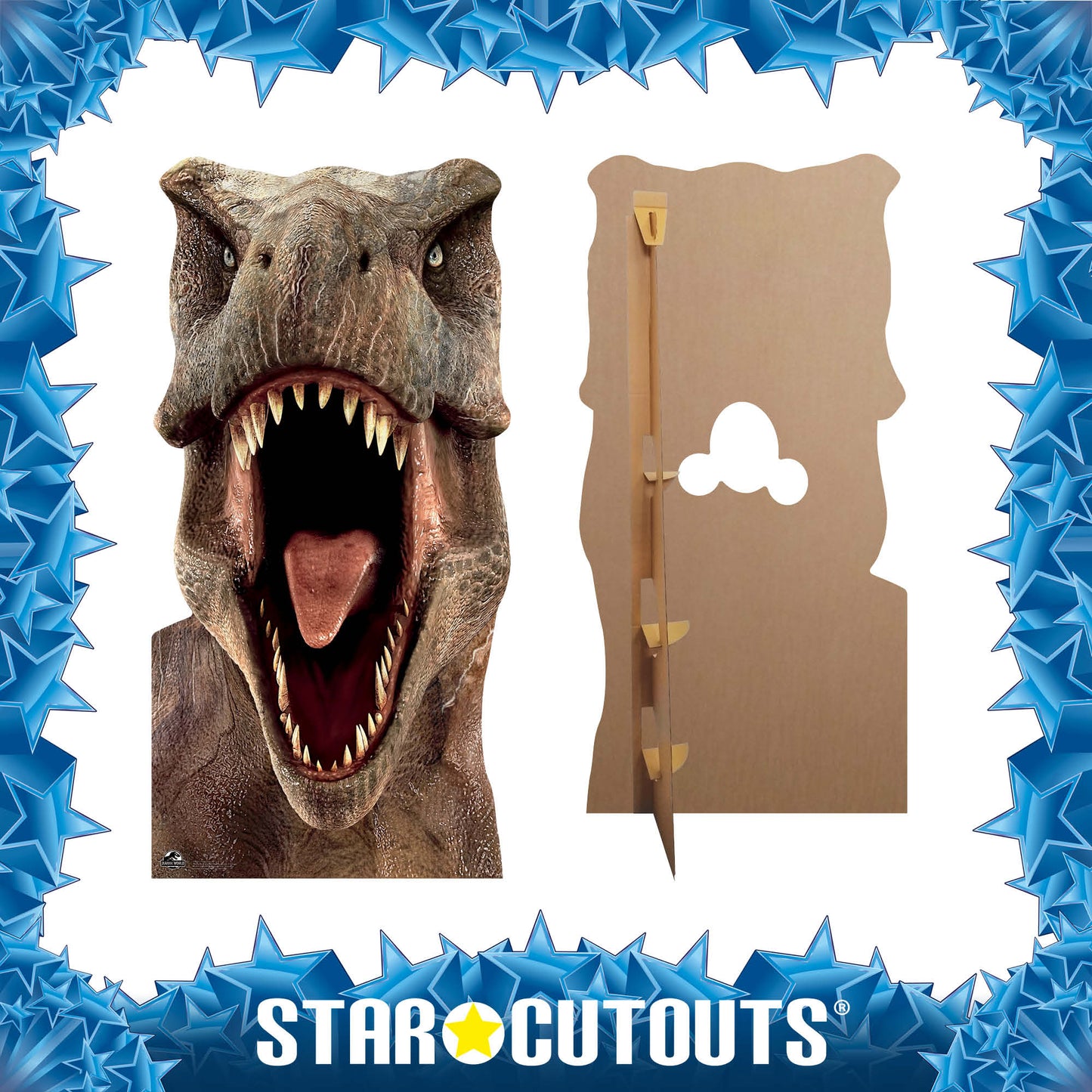 SC1279 Tyrannosaurus Rex (T-Rex) Dinosaur Stand-In Cardboard Cut Out Height 188cm