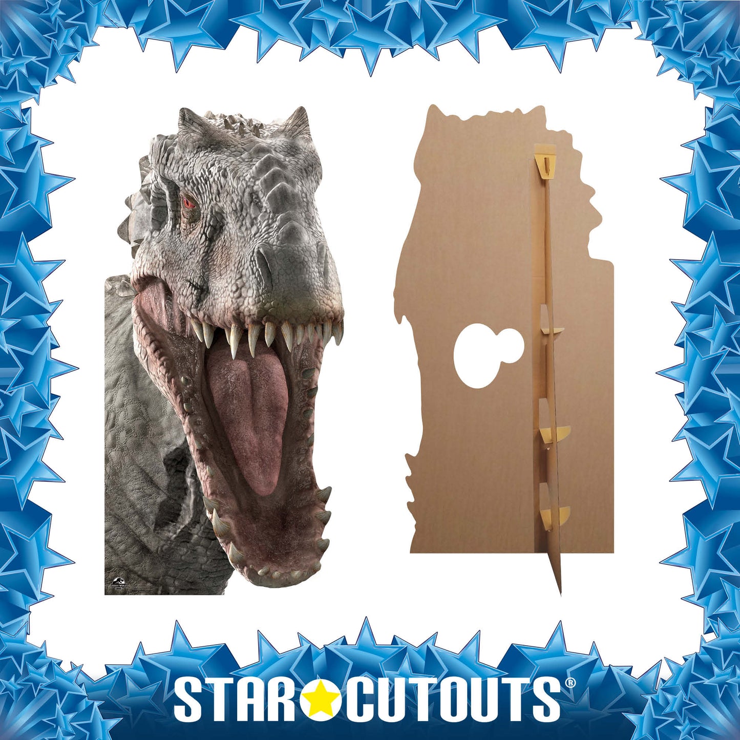 SC1281 Indominus Rex Dinosaur Stand In Cardboard Cut Out Height 189cm