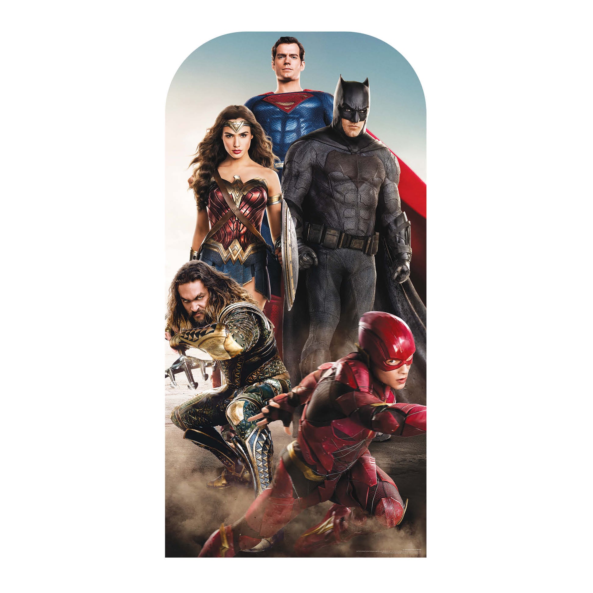 SC1339 Justice League Stand-In (Adult) Live Action Cardboard Cut Out Height 193cm - Star Cutouts