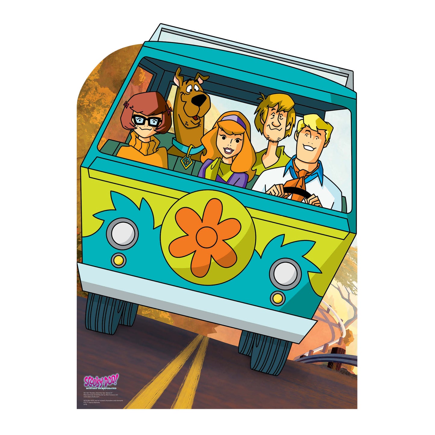 SC1357 Scooby Doo Adventures Mystery Machine Van Stand-In Cardboard Cut Out Height 134cm