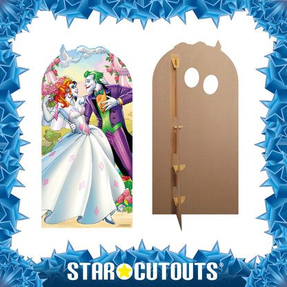 SC1400 Joker Harley Quinn Wedding Stand-In Cardboard Cut Out Height 194cm