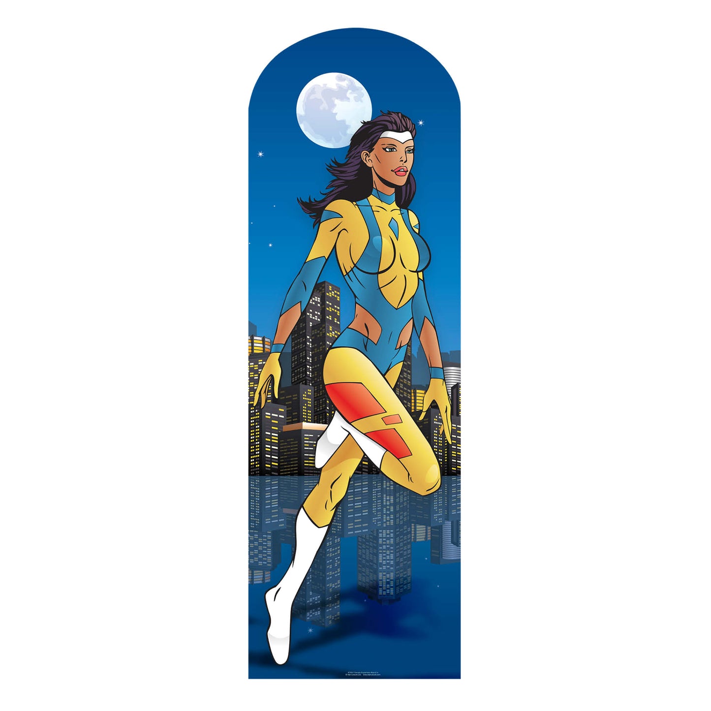 SC651 Female superhero Stand In Cardboard Cut Out Height 181cm