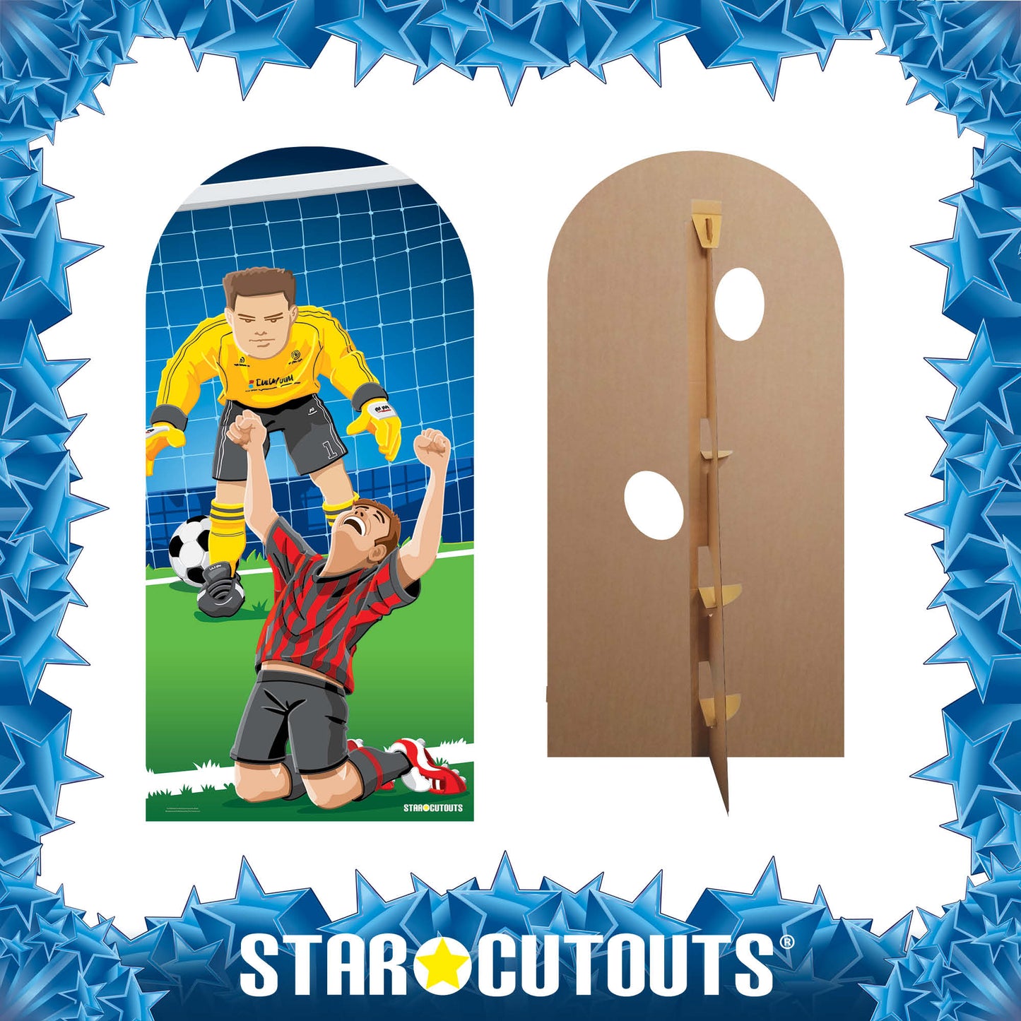 SC708 World Football Event Stand In Adult Cardboard Cut Out Height 192cm