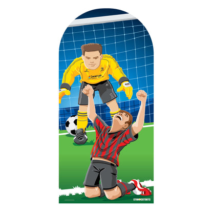SC708 World Football Event Stand In Adult Cardboard Cut Out Height 192cm