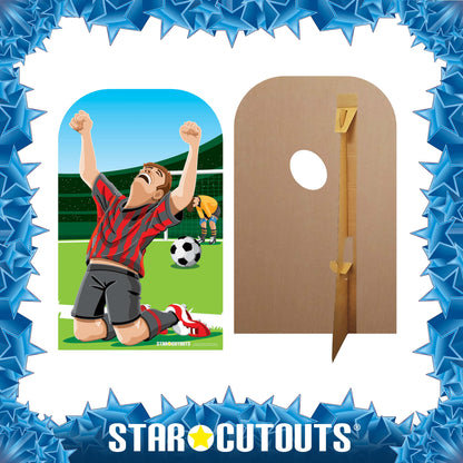 SC709 Child-Sized Football Stand In Cardboard Cut Out Height 117cm