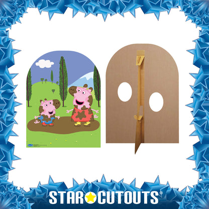 SC822 Peppa Pig Stand-In Muddy Puddle (Child Sized) Cardboard Cut Out Height 123cm