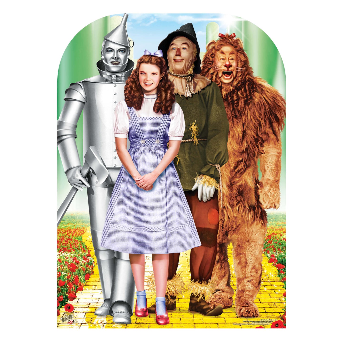 SC976 Wizard of OZ Stand-In Emerald City Cardboard Cut Out Height 130cm