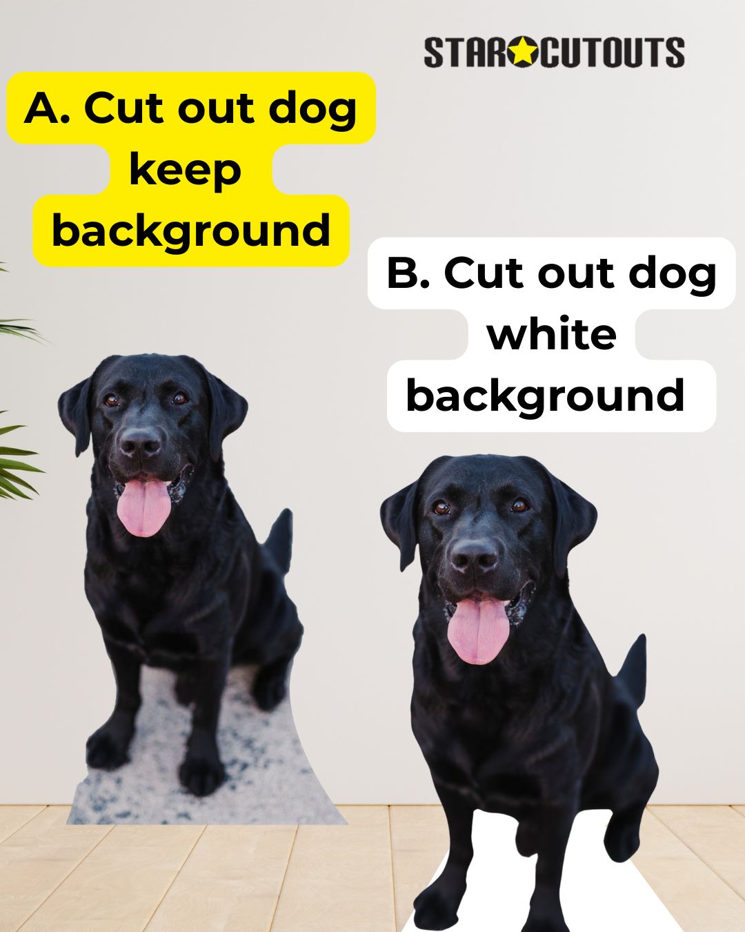 SCCUST3 Custom Cardboard Cut Out Pets/Small Children Maximum Height 90cm