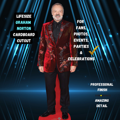 CS1094 Graham Norton Height 174cm Lifesize Cardboard Cut Out With Mini