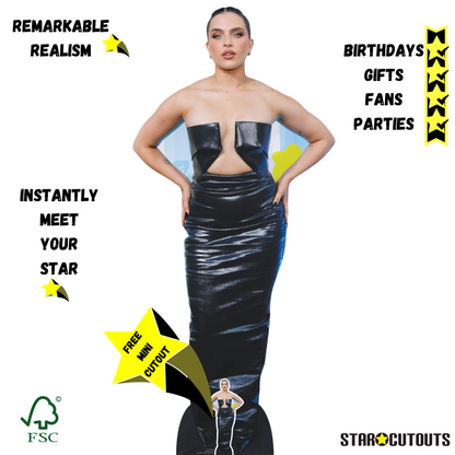 CS1099 Mae Muller Height 174cm Lifesize Cardboard Cut Out With Mini