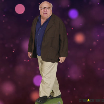 CS754 Danny DeVito Blue Shirt Cream Trousers Height 148cm Lifesize Cardboard Cut Out With Mini