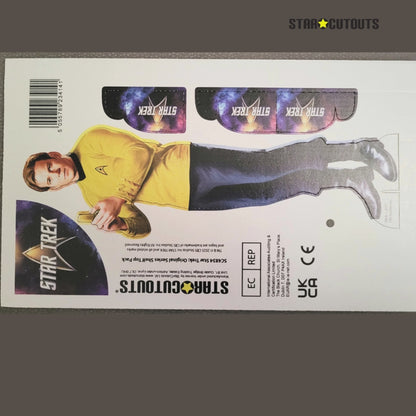 SC4834 Star Trek Original Series Shelf Top Pack Captain Kirk, Uhura, Spock Cardboard Cutouts  Height 30cm