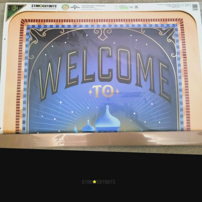 SC4657 Wicked Welcome To Shiz Backdrop Single Cardboard Cut Out Height 133cm