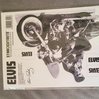 SC4835 Elvis Shelf Top Pack Cowboy, Vegas, Motorbike Cardboard Cutouts Height 30cm