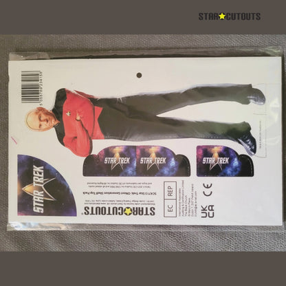 SC4713 Star Trek Next Generation Shelf Top Pack Picard, Worf, Data Cardboard Cutouts  Height 29cm