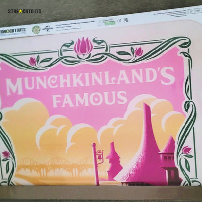 SC4655 Wicked Munchkinland Tulip Fair Backdrop Single Cardboard Cut Out Height 133cm