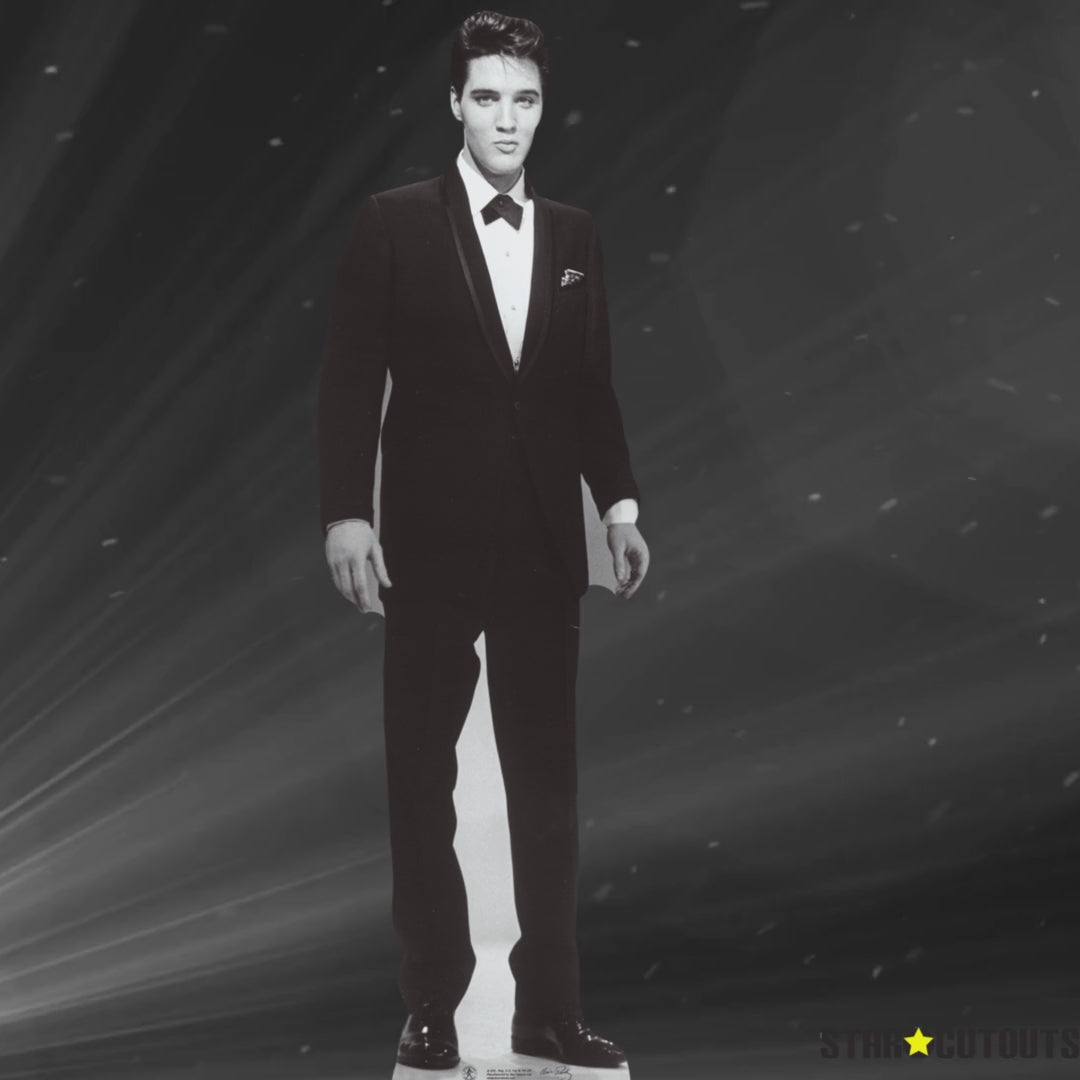 SC576 Elvis Presley Tuxedo Cardboard Cut Out Height 178cm – Star