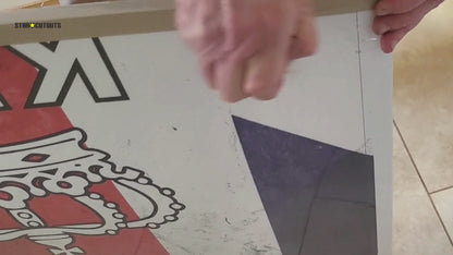 SC4622 Keep Calm & Party On Union Jack  Backdrop Single Cardboard Cut Out Height 191cm