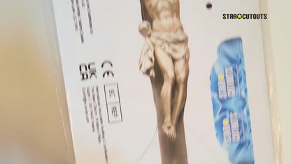 SC4688 Jesus Christ Crucifix Shelf Top Cutout Double  Pack  Cardboard Cut Out Height 30cm