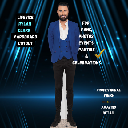 CS1097 Rylan Clark Height 194cm Lifesize Cardboard Cut Out With Mini