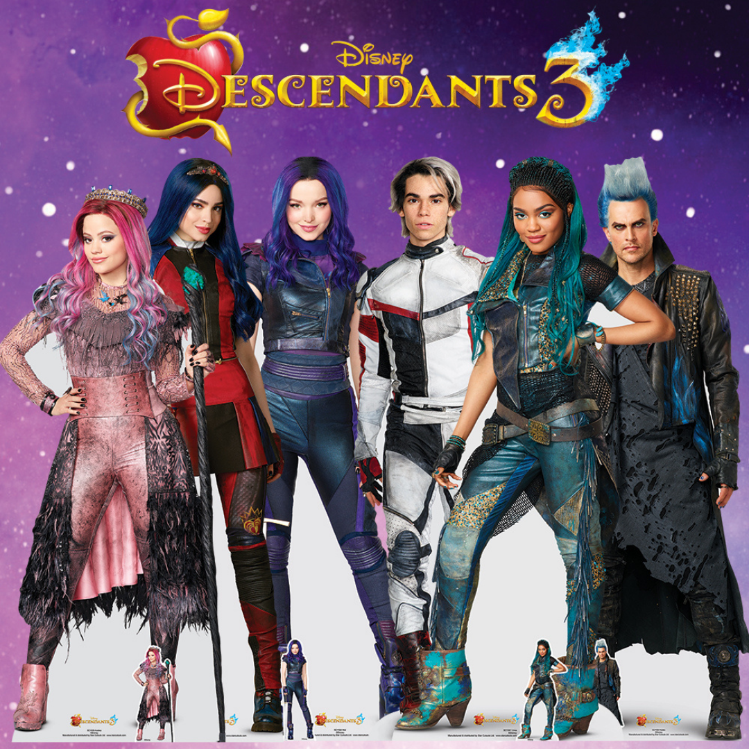 SC1564 Mal and Evie Descendants  Cardboard Cut Out Height 170cm
