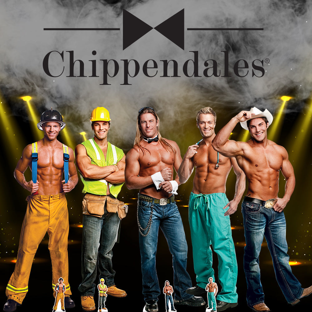 SC531 Kevin  Fireman  Chippendales Cardboard Cut Out Height 189cm