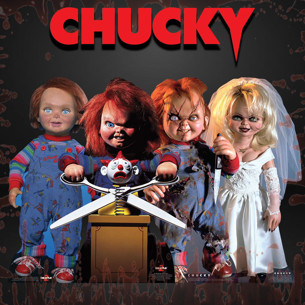 SC1306 Chucky Doll with Scissors Cardboard Cut Out Height 74cm