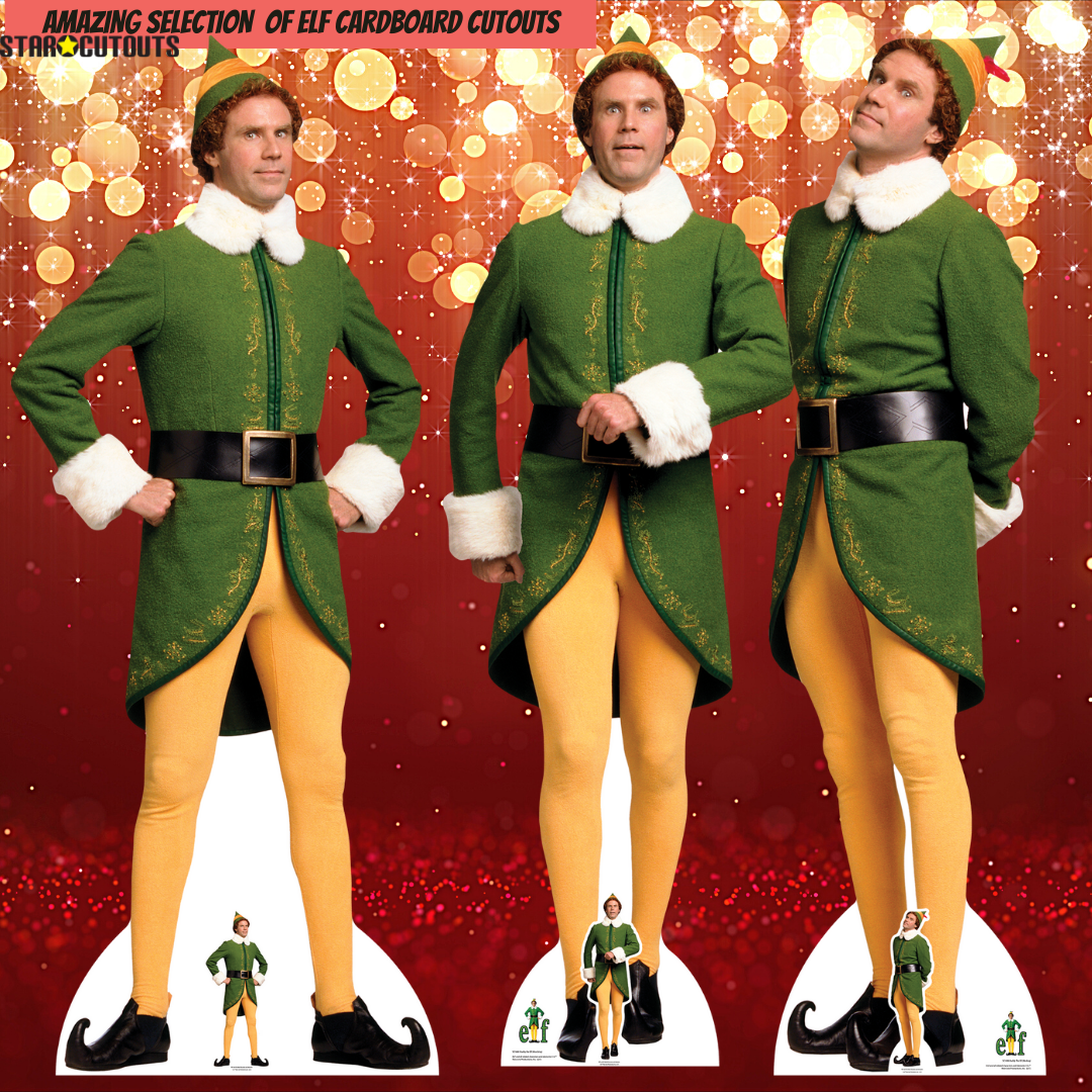 SC1289 Buddy The Elf Christmas Icon Cardboard Cut Out Height 187cm