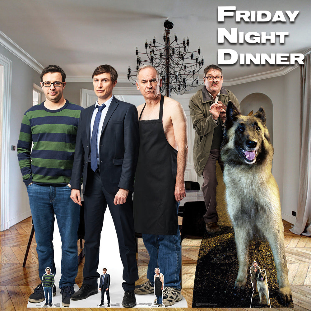 SC1572 Friday Night Dinner Stand-In Jonny Adam Martin Jackie Cardboard Cut Out Height 118cm