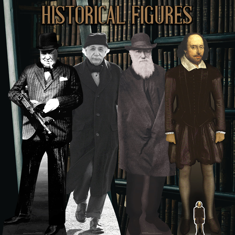 SC104 Charles Darwin Cardboard Cut Out Height 177cm